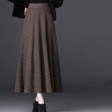 ブラウン | ハイウエストニットロングスカート スカート ロングスカート | maison de LATIR
