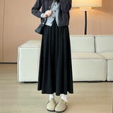 広がるラインが魅力的なロング丈スカート ボトムス フレアスカート | maison de LATIR | 詳細画像2