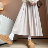 広がるラインが魅力的なロング丈スカート ボトムス フレアスカート | maison de LATIR | 詳細画像8