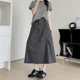 軽やかに動けてちょうどいいドローストリングポケットスカート オフィス オフィスカ… | maison de LATIR | 詳細画像9 