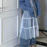 重ねるだけで、やさしいニュアンスをプラスするシアー素材レースラップスカート ボト… | maison de LATIR | 詳細画像2