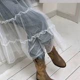 重ねるだけで、やさしいニュアンスをプラスするシアー素材レースラップスカート ボト… | maison de LATIR | 詳細画像4