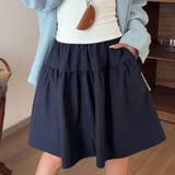 ふわっと揺れて、軽やかに可愛く。ティアードミニスカート レディース バルーンスカ… | maison de LATIR | 詳細画像1