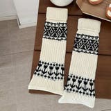 ほっこりあったかノルティック柄ニットレッグウォーマー ルーズソックス | maison de LATIR | 詳細画像8