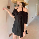 オフショル風にもアレンジ可能ワンピース水着 2way フレアスリーブ | maison de LATIR | 詳細画像6