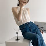 軽やかな着心地のホルターネックブラウス オフィス トップス | maison de LATIR | 詳細画像8 