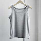 幅広いコーデに大活躍のストレッチタンクトップ ノースリーブ アメリカンスリーブ | maison de LATIR | 詳細画像7