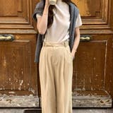 さらりとした素材感がオフィスシーンあうプルオーバー トップス 半袖 | maison de LATIR | 詳細画像3