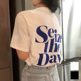 旬な大人カジュアル半袖ロゴTシャツ プルオーバー トップス | maison de LATIR | 詳細画像1 