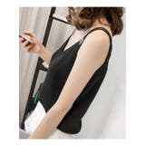 ブラック | キャミ キャミソール ノースリーブ | maison de LATIR