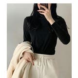 スタンドネック裏起毛カットソー INにもOUTにも使いやすい韓国ファッション 秋 | maison de LATIR | 詳細画像6
