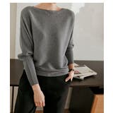 冬即戦力 ボリューム袖ボートネック極上ドルマンニットトップス ゆったり軽量 | maison de LATIR | 詳細画像10 