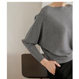 冬即戦力 ボリューム袖ボートネック極上ドルマンニットトップス ゆったり軽量 | maison de LATIR | 詳細画像11 