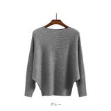 冬即戦力 ボリューム袖ボートネック極上ドルマンニットトップス ゆったり軽量 | maison de LATIR | 詳細画像62 