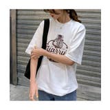 ヴィンテージ風なロゴプリントがTシャツ 半袖 カジュアル韓国ファッション | maison de LATIR | 詳細画像2
