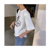 ヴィンテージ風なロゴプリントがTシャツ 半袖 カジュアル韓国ファッション | maison de LATIR | 詳細画像5