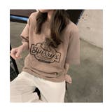 ヴィンテージ風なロゴプリントがTシャツ 半袖 カジュアル韓国ファッション | maison de LATIR | 詳細画像6