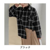 ゆったり裏起毛ビッグシャツジャケット チェック柄ブルゾン 柔らかく肌触りの良い | maison de LATIR | 詳細画像18