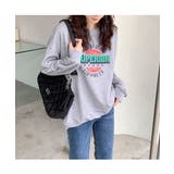 ビッグシルエット カレッジロゴプルオーバースウェット | maison de LATIR | 詳細画像6