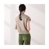 シンプルなデザインが上品なフレンチスリーブハイネックニットトップス モックネック | maison de LATIR | 詳細画像3 