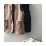 トレンド感のある大人カジュアルに仕上げるムートン風リバーシブルジレ ベスト ボア | maison de LATIR | 詳細画像14 