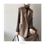 トレンド感のある大人カジュアルに仕上げるムートン風リバーシブルジレ ベスト ボア | maison de LATIR | 詳細画像20 