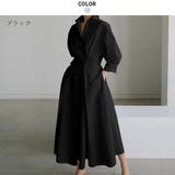 一枚で主役になるタックフレアシャツワンピース ロングワンピース 長袖 | maison de LATIR | 詳細画像4