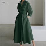 一枚で主役になるタックフレアシャツワンピース ロングワンピース 長袖 | maison de LATIR | 詳細画像6