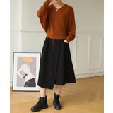 透かし編みデザインが大人可愛いVネックドルマンニット セーター トップス | maison de LATIR | 詳細画像22