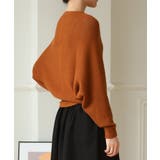 透かし編みデザインが大人可愛いVネックドルマンニット セーター トップス | maison de LATIR | 詳細画像25