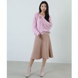 透かし編みデザインが大人可愛いVネックドルマンニット セーター トップス | maison de LATIR | 詳細画像35