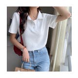 ゆったり感が可愛い半袖ポロシャツ カジュアル 無地 | maison de LATIR | 詳細画像3