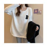 カジュアル感が可愛いワッフル地長袖トップス Tシャツ スリット | maison de LATIR | 詳細画像6 