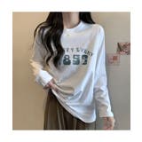 ラフ感が可愛いフロントプリント長袖Tシャツ | maison de LATIR | 詳細画像5