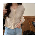 コーデをエレガントに演出する刺繍デザインパフスリーブトップス 韓国 冬 | maison de LATIR | 詳細画像3 