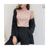 透け感がオシャレなハイネックノースリーブニットトップス 春 シースルー | maison de LATIR | 詳細画像7