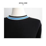 フレンチなデザインが可愛いリボンデザインリブ半袖トップス 半袖 ニット | maison de LATIR | 詳細画像12 