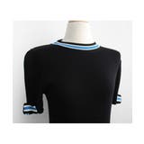 フレンチなデザインが可愛いリボンデザインリブ半袖トップス 半袖 ニット | maison de LATIR | 詳細画像13 