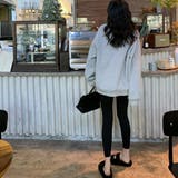 大人可愛いこなれ感を演出するビッグロゴスウェット スウェットプルオーバー トップス | maison de LATIR | 詳細画像7