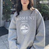 大人可愛いこなれ感を演出するビッグロゴスウェット スウェットプルオーバー トップス | maison de LATIR | 詳細画像17