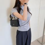 キレイめスタイルに仕上がる半袖トップス ドレープデザイン ハーフネック | maison de LATIR | 詳細画像8