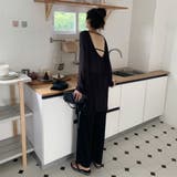 1枚でこなれ感のあるコーデに!バックコンシャスカットソーチュニック カジュアル | maison de LATIR | 詳細画像2