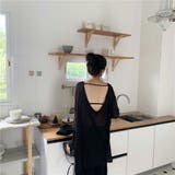 1枚でこなれ感のあるコーデに!バックコンシャスカットソーチュニック カジュアル | maison de LATIR | 詳細画像3