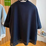 着るだけで旬のオシャレが整うレース切替トップス 半袖 クルーネック | maison de LATIR | 詳細画像6 