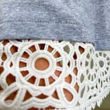 着るだけで旬のオシャレが整うレース切替トップス 半袖 クルーネック | maison de LATIR | 詳細画像14 