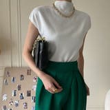 オフィスシーンでも活躍するサマーニット ボトルネック フレンチスリーブ | maison de LATIR | 詳細画像4 