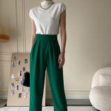 オフィスシーンでも活躍するサマーニット ボトルネック フレンチスリーブ | maison de LATIR | 詳細画像5 