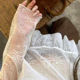 繊細レースと、軽やかな透け感。ふんわり広がる切替デザインが魅力のシアーレーストッ… | maison de LATIR | 詳細画像9