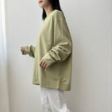 柔らかい立体的なおしゃれ可愛いオーバーサイズワッフルトップストップス カットソー… | maison de LATIR | 詳細画像5 