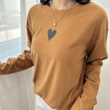 ベーシックフォルムにハートのアクセントが大人可愛いラウンドネックトップス カット… | maison de LATIR | 詳細画像13 